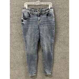 M Jeans by Maurice Mid-Rise Light Wash Size Medium Short Skinny